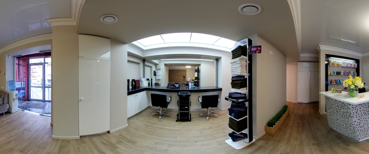 Reception and hairdresser hall