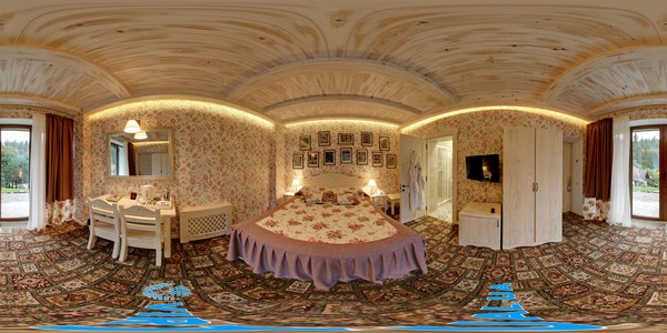 Люкс на 1-му поверсі котеджу, 1-ша спальня